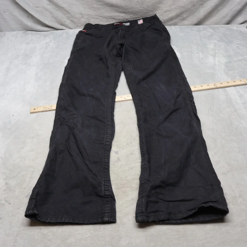 Ariat FR Pants Mens 29x36 Black Low Rise M4 Boot Cut Flame Resistant Rugged Work